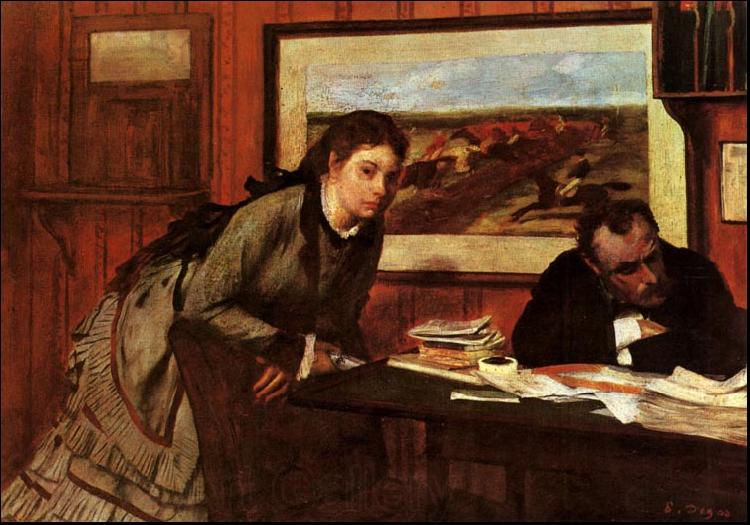 Edgar Degas Sulking France oil painting art